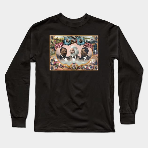 Heroes Of African American History Long Sleeve T-Shirt by warishellstore